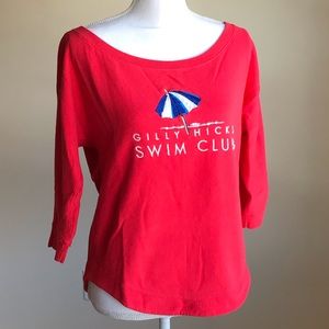 LAST CHANCE GILLY HICKS Red Swim Light Sweatshirt